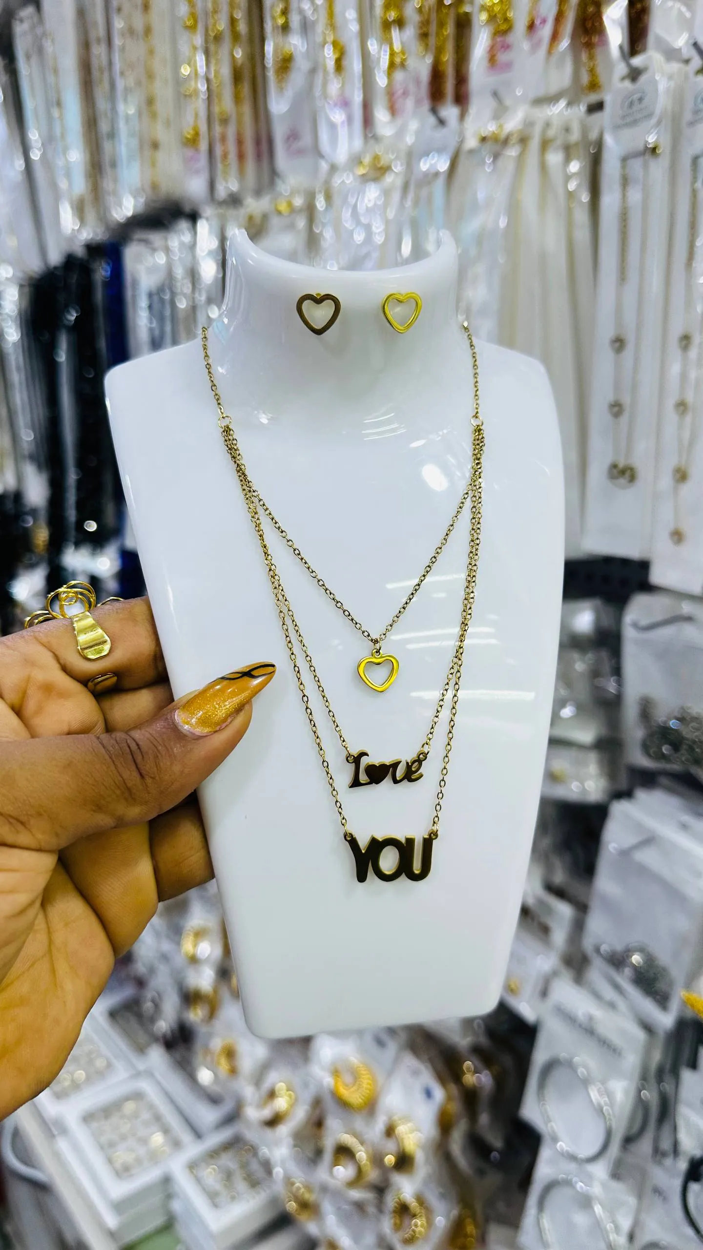 3 layered Neck Chain