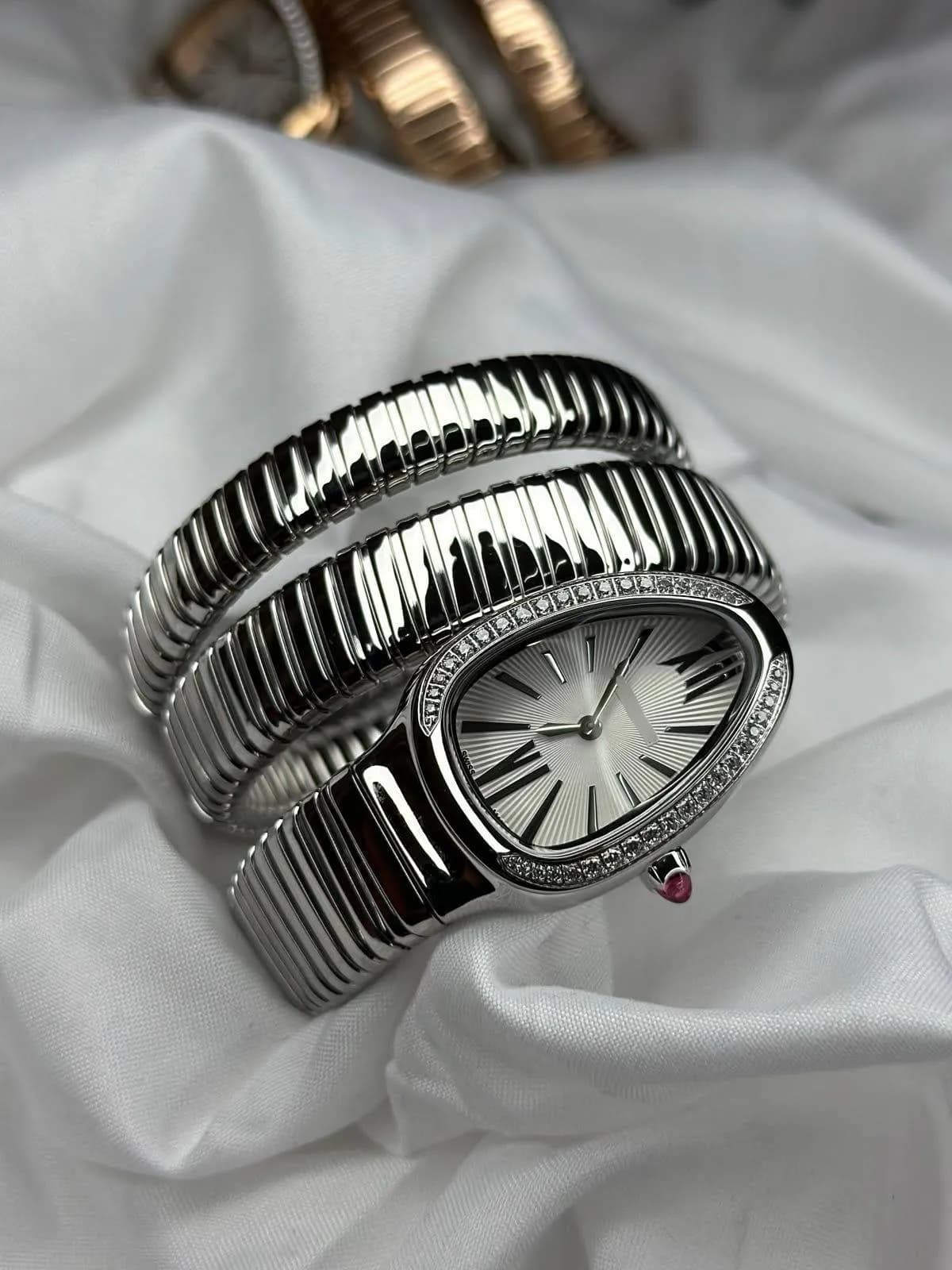 Spiral Wristwatch Silver 