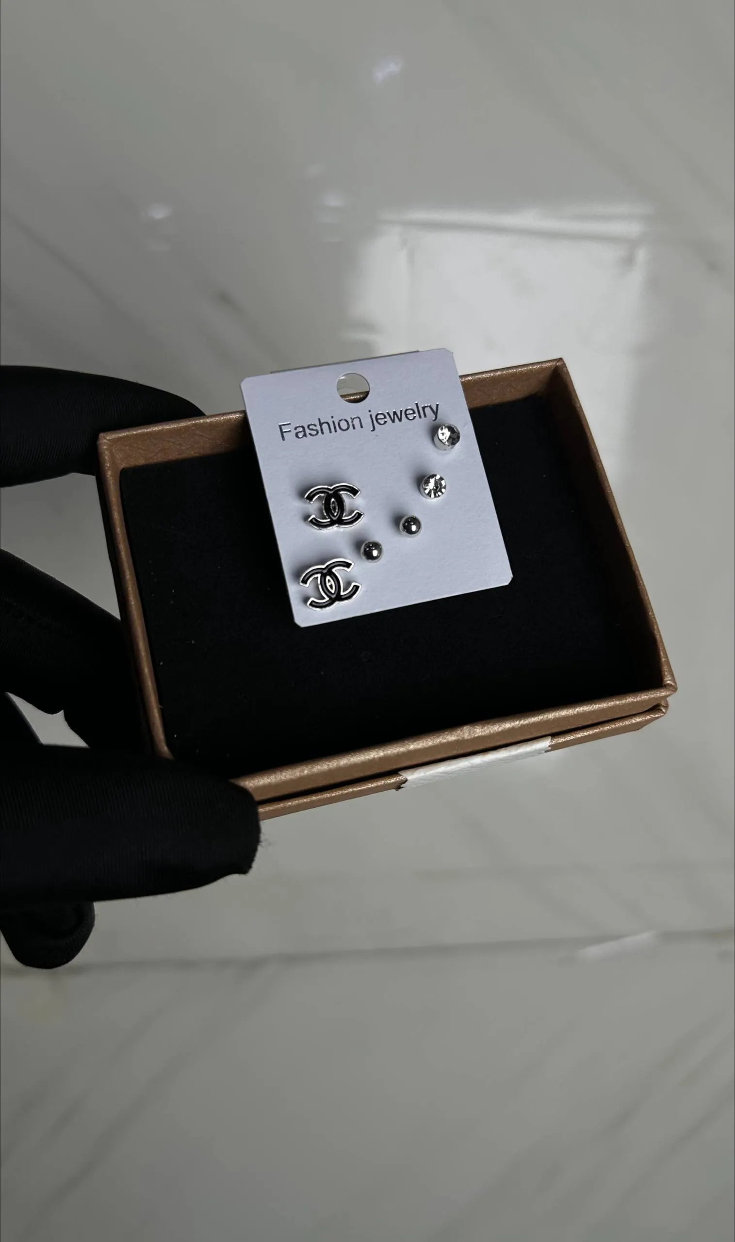 3in1 Silver Earrings 