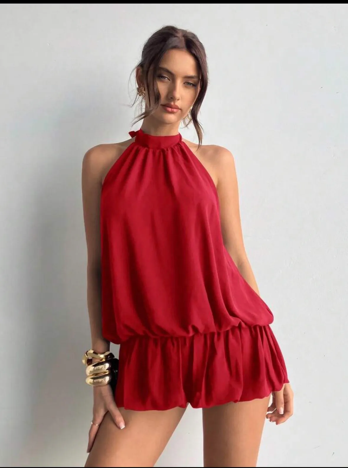 Red bubble dress 