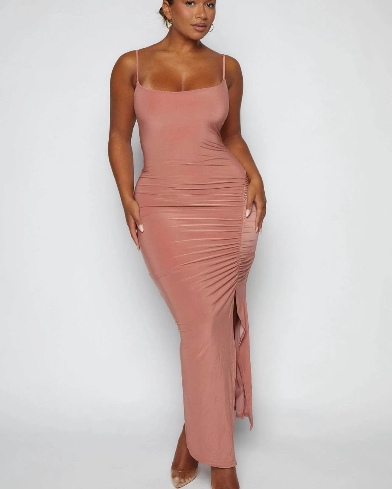 slinky maxi dress