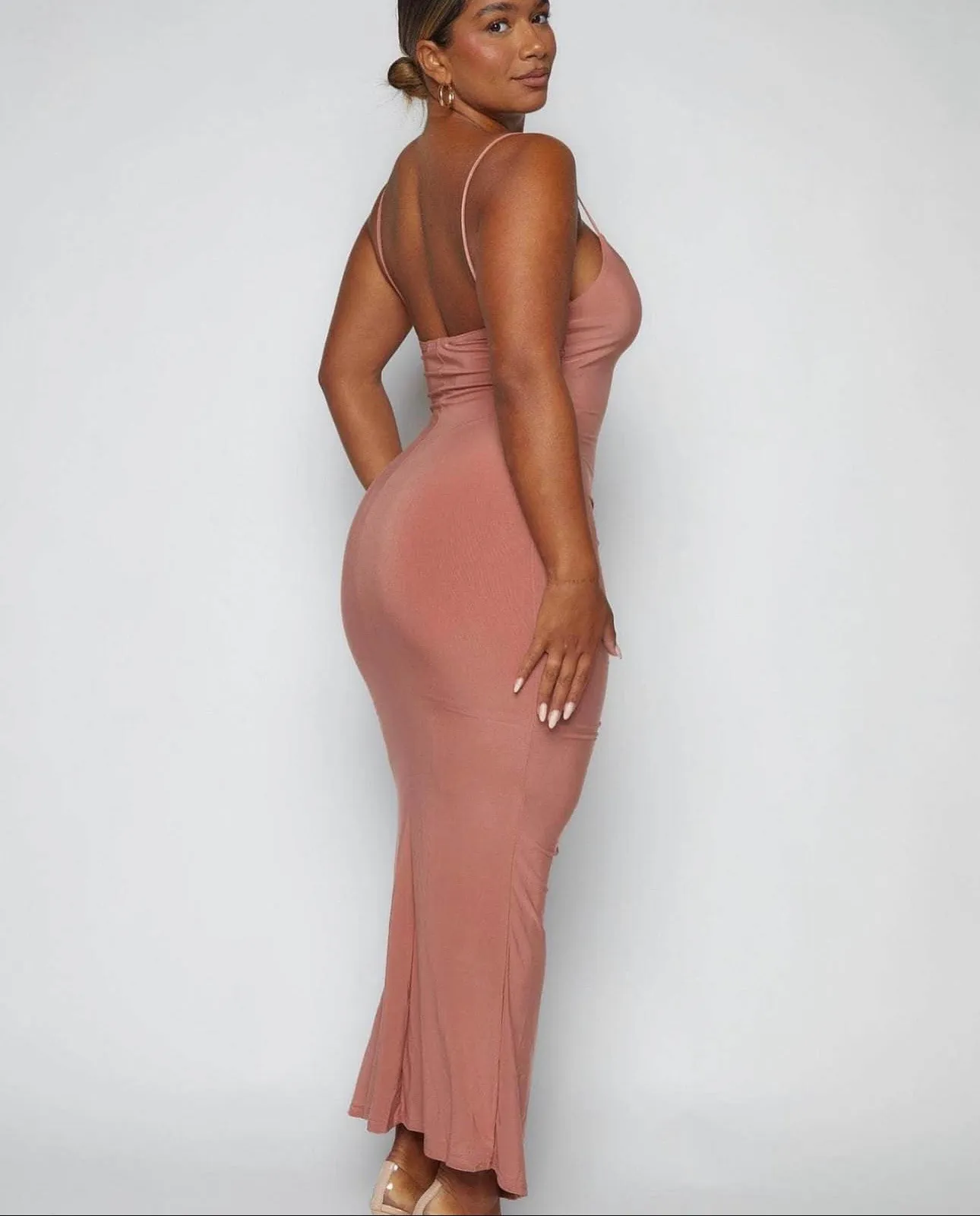 slinky maxi dress