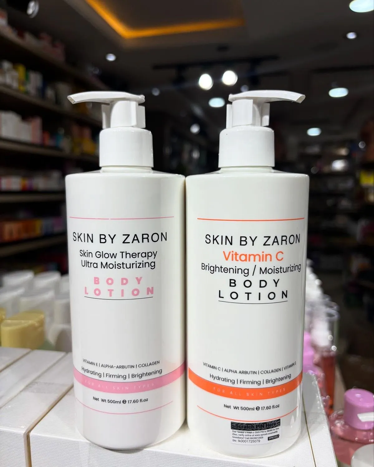 Skin by Zaron body lotion