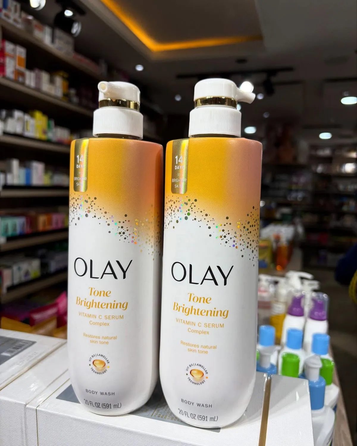 Olay (Tone Brightening) Vitamin C Body Wash.