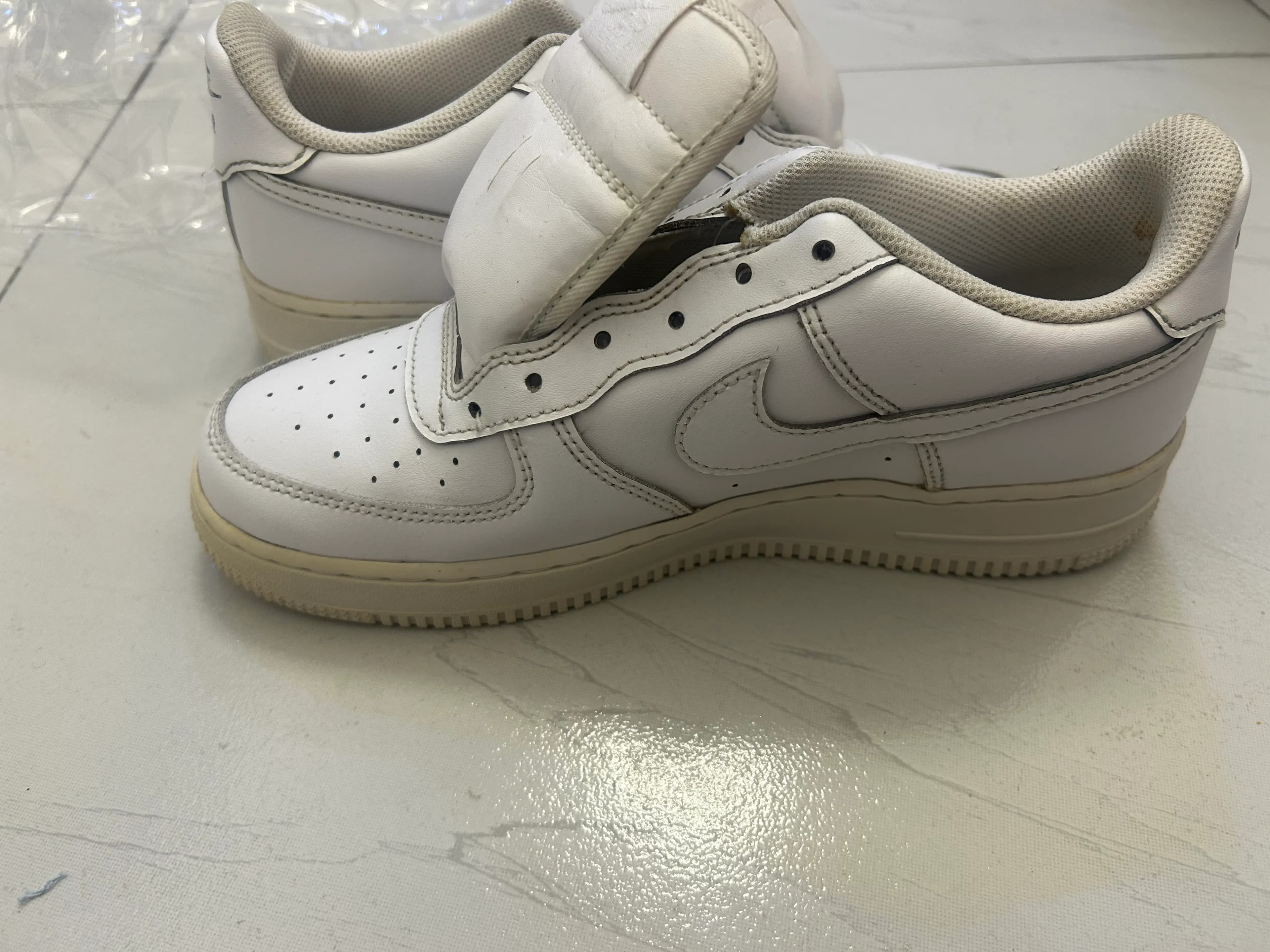 Original Stressed White Air force 1s