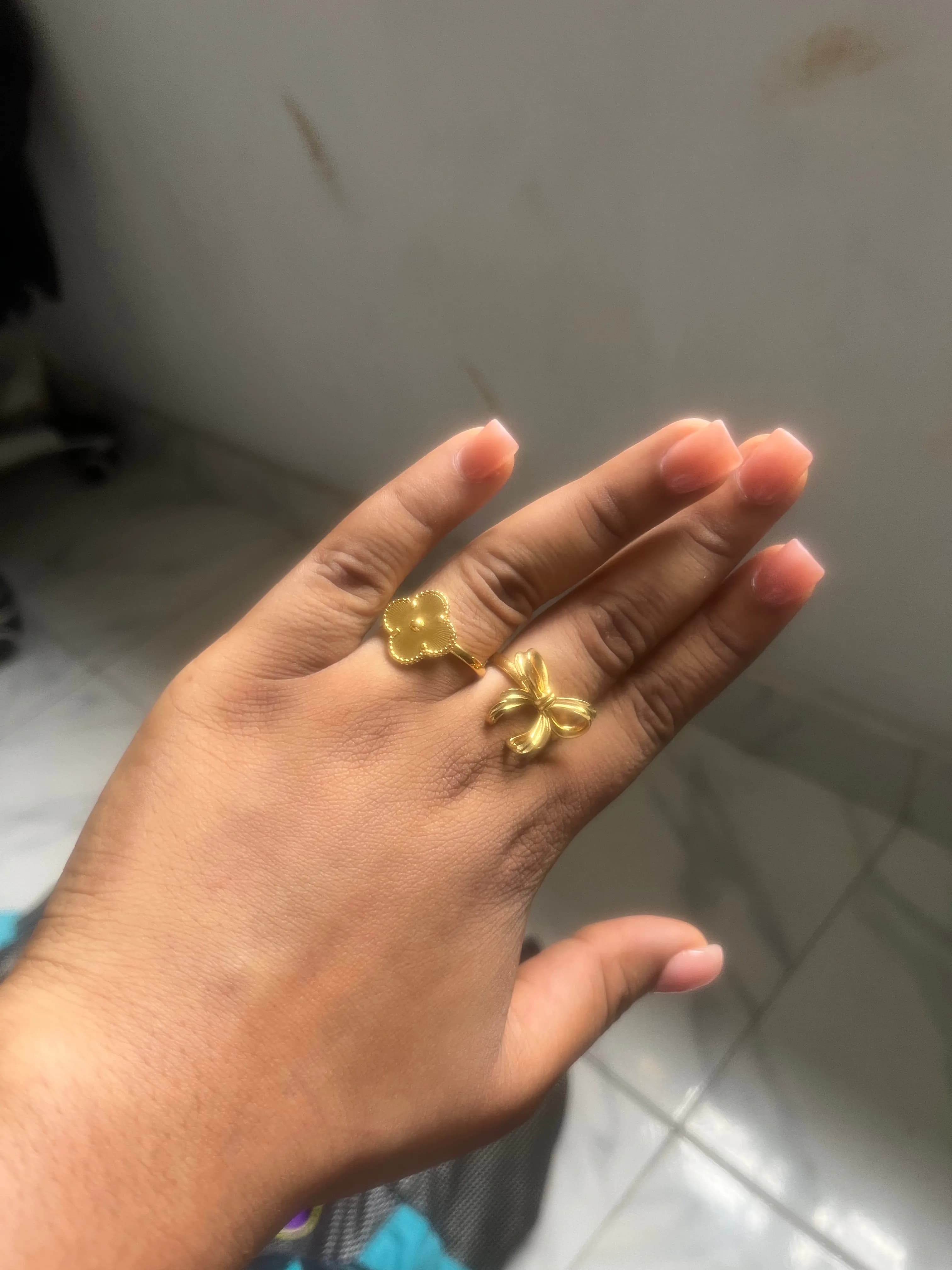 Cute non tarnish rings 