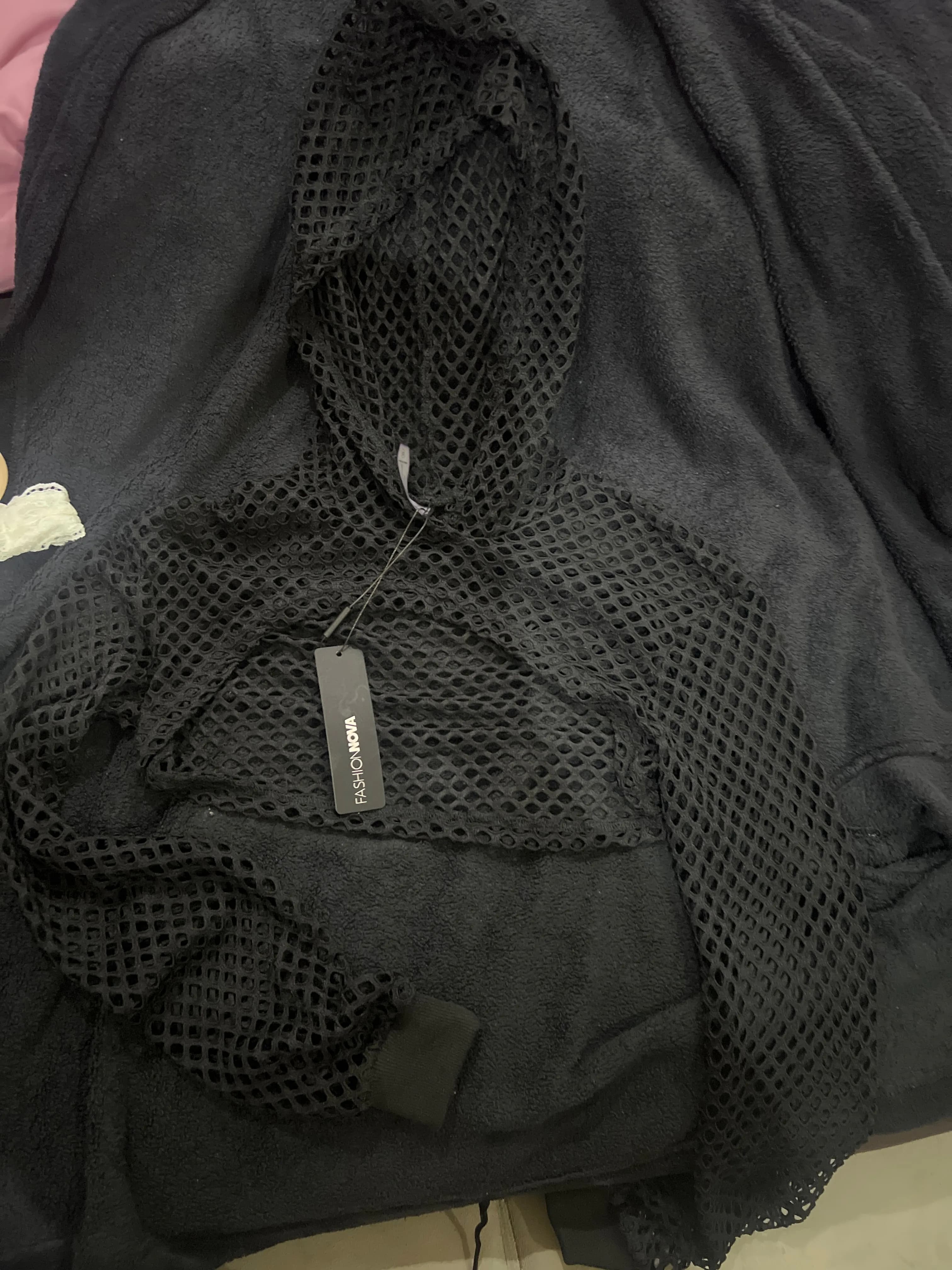 Crop see through hoodie  