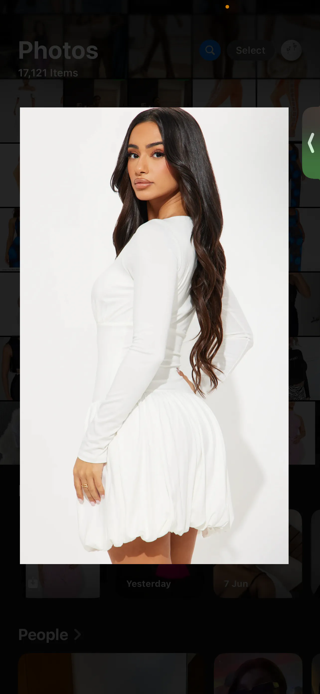 Shein long sleeve mini gown