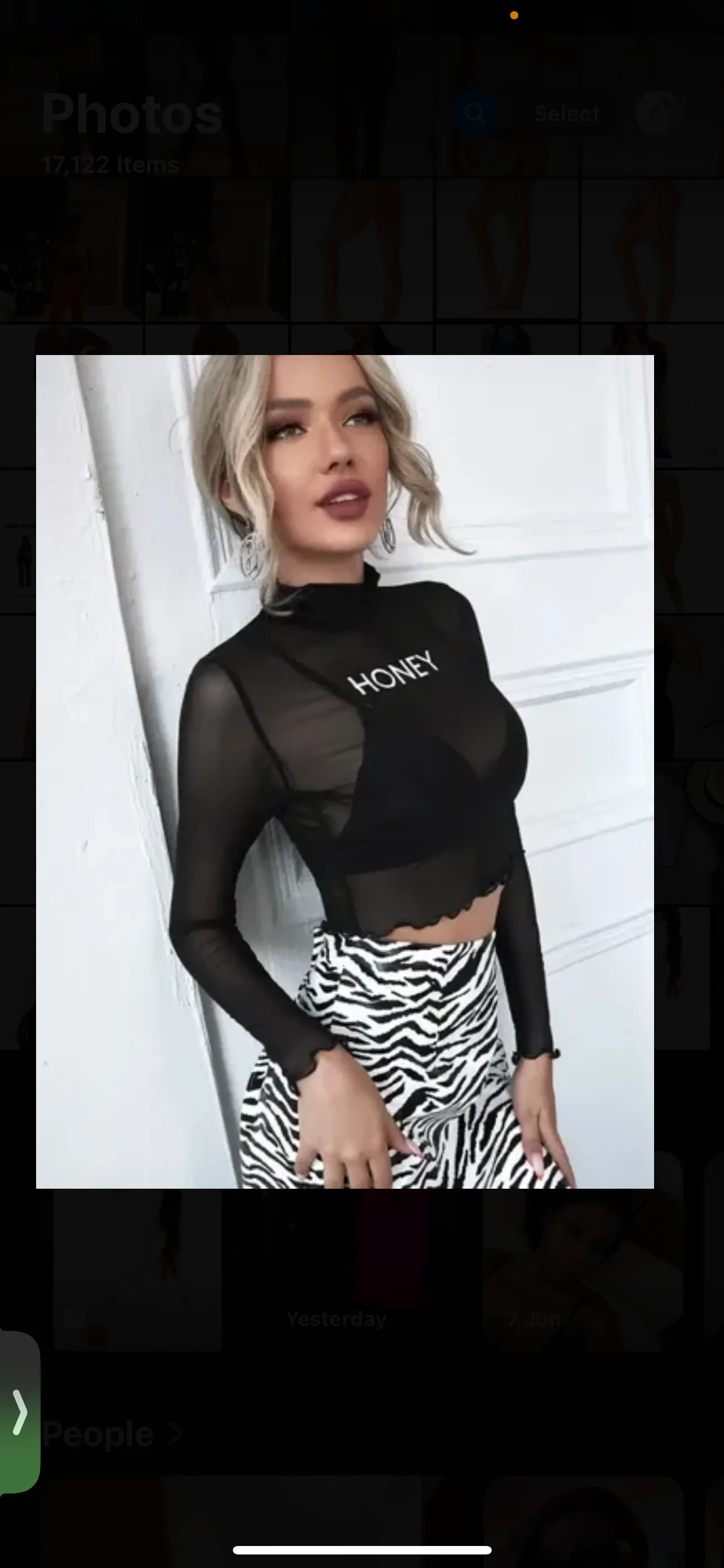 Shein mesh top 