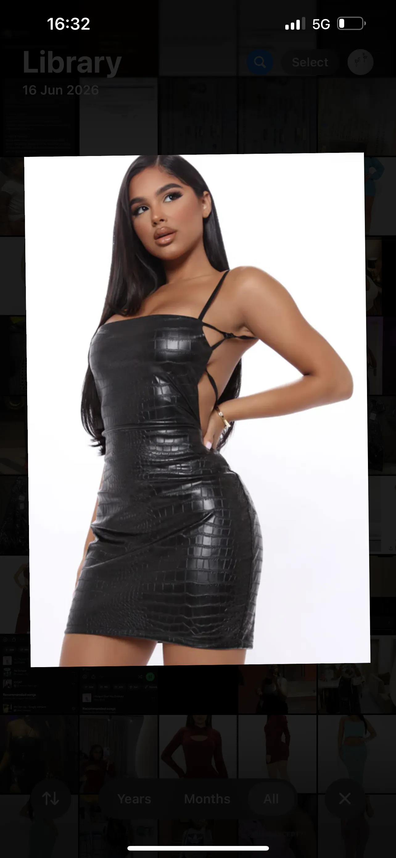 Fashionova leather dress