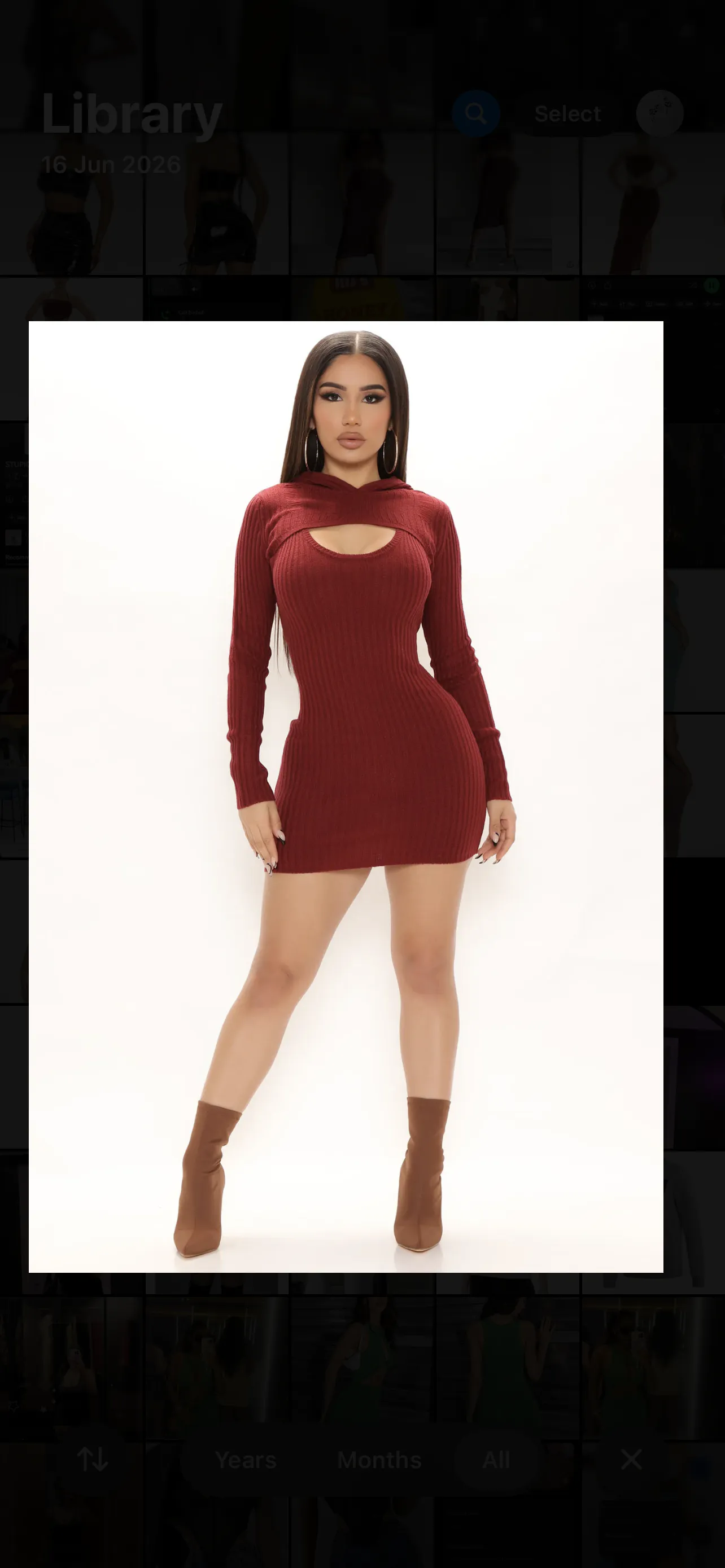 Fashonova mini sweater dress set 