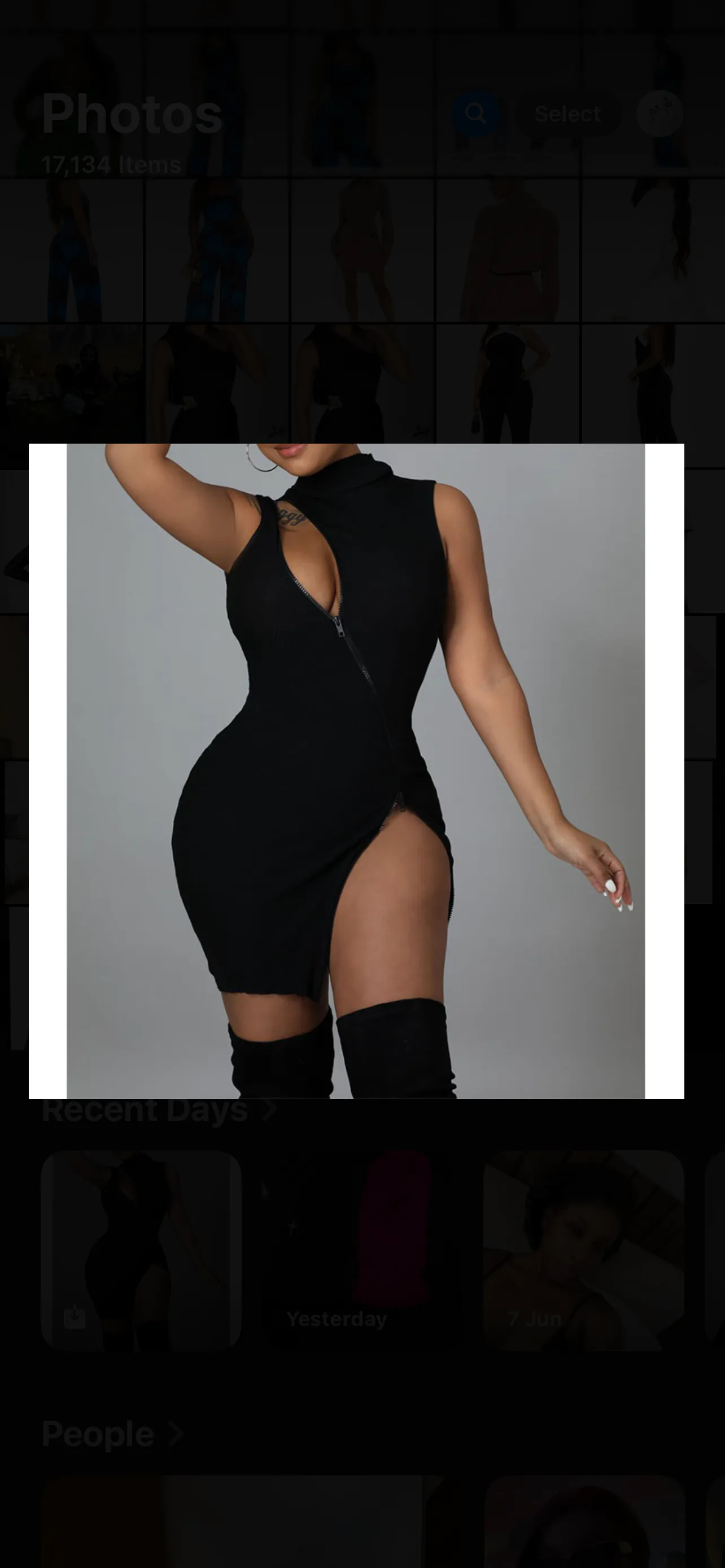 Fashionova backless gown 