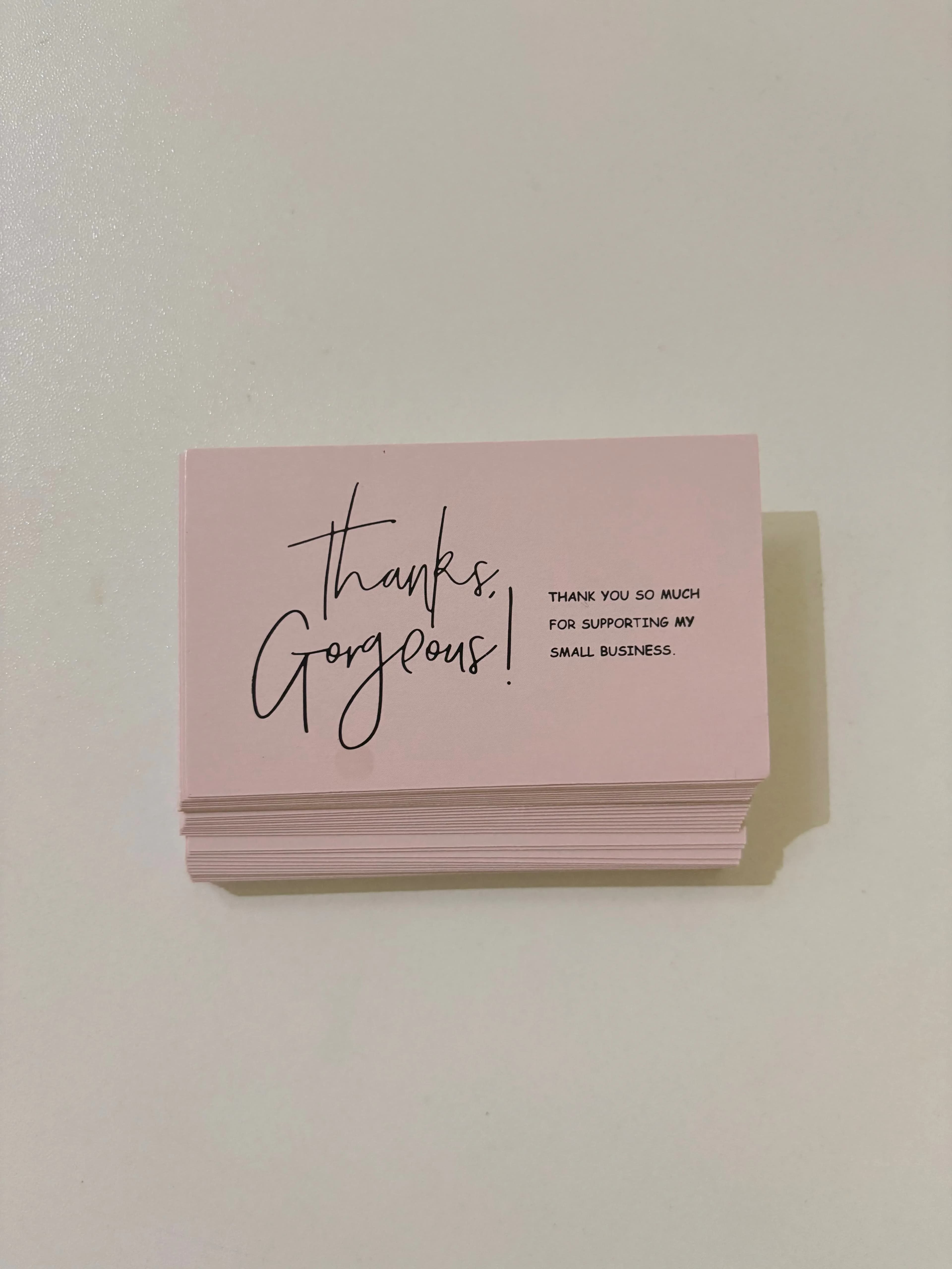 Thank you business cards