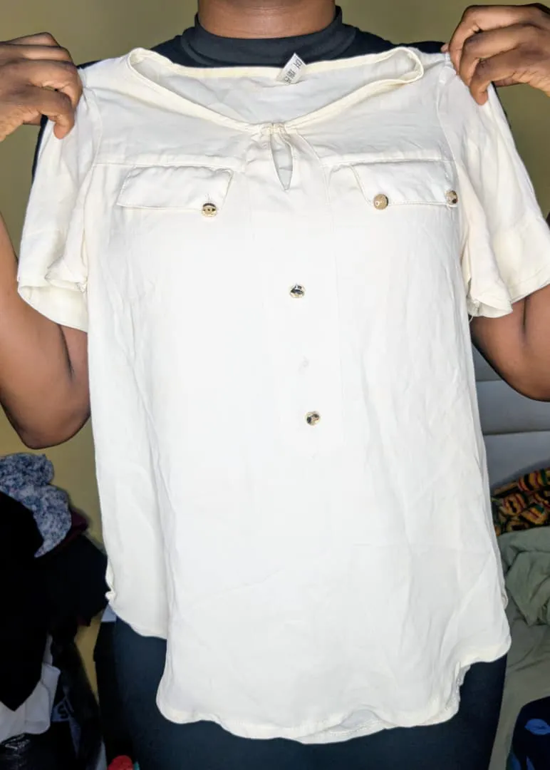 White Chiffon top