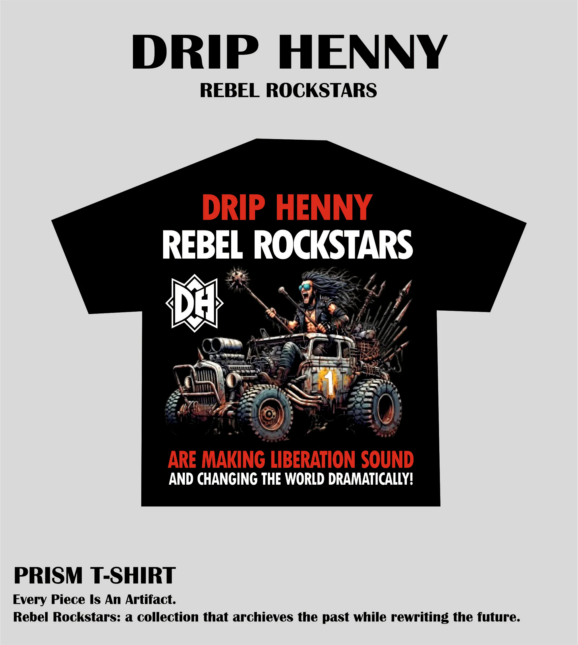 DRIP HENNY REBEL ROCKSTAR BLACK 