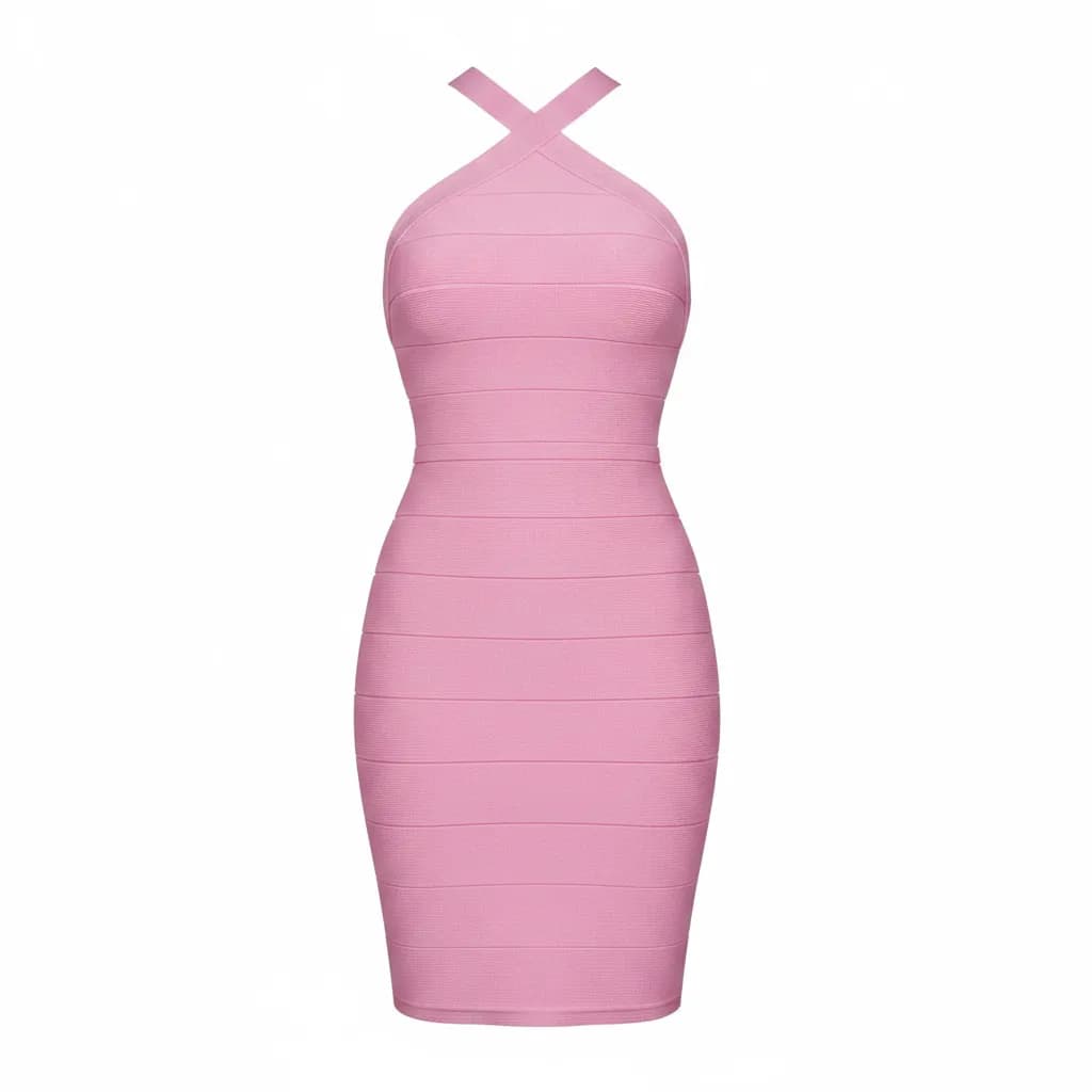 Pink Bandage Dress (S)