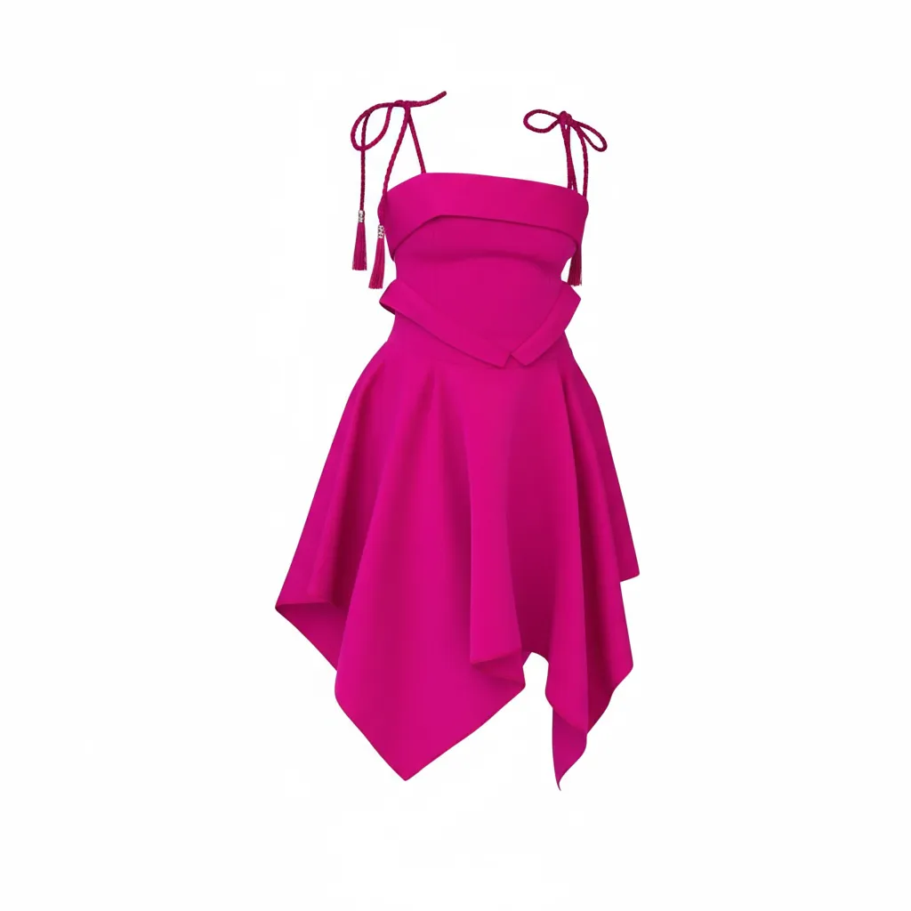 Pink A-line Dress (M)