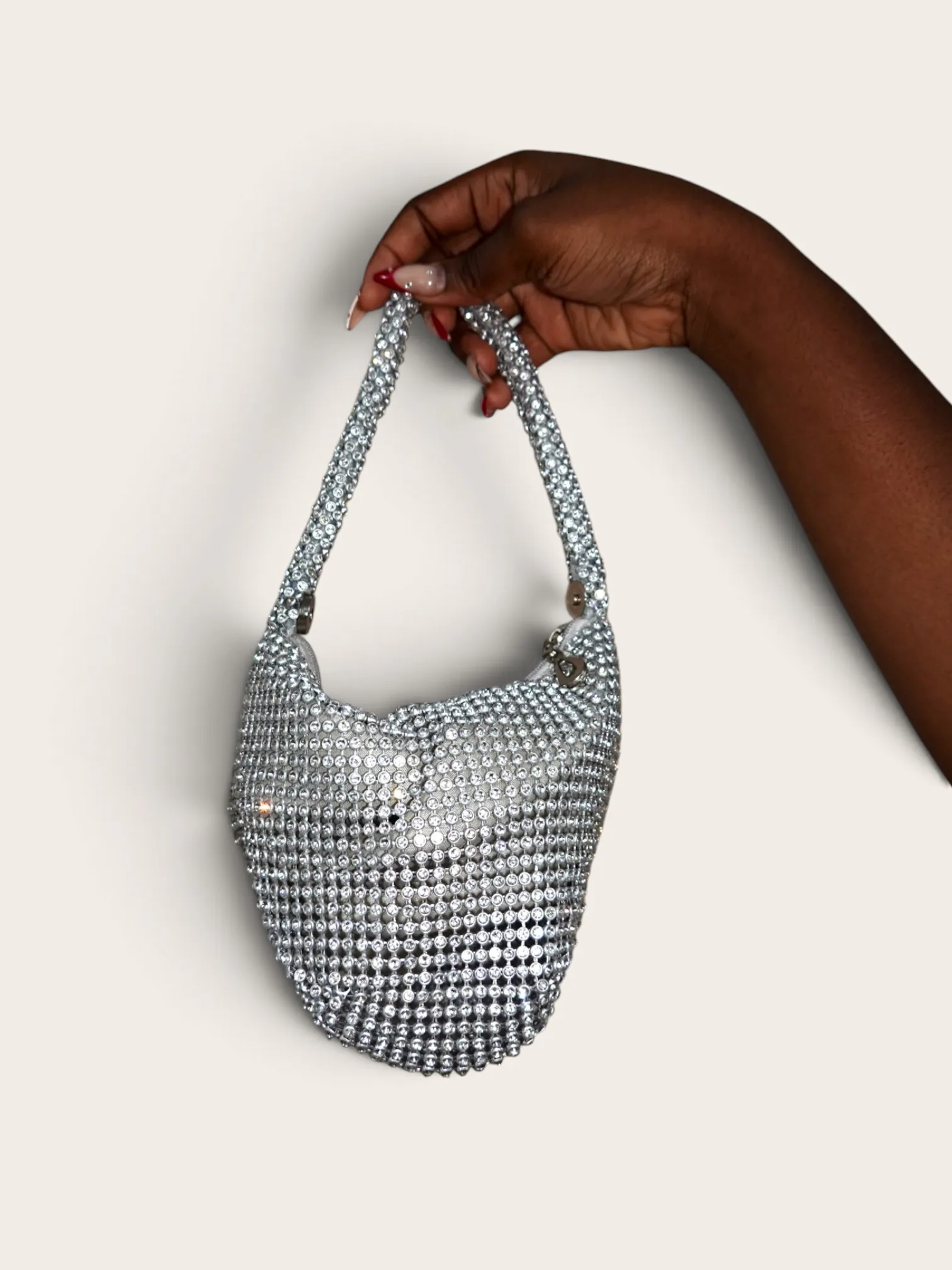 Silver Sequin Bag