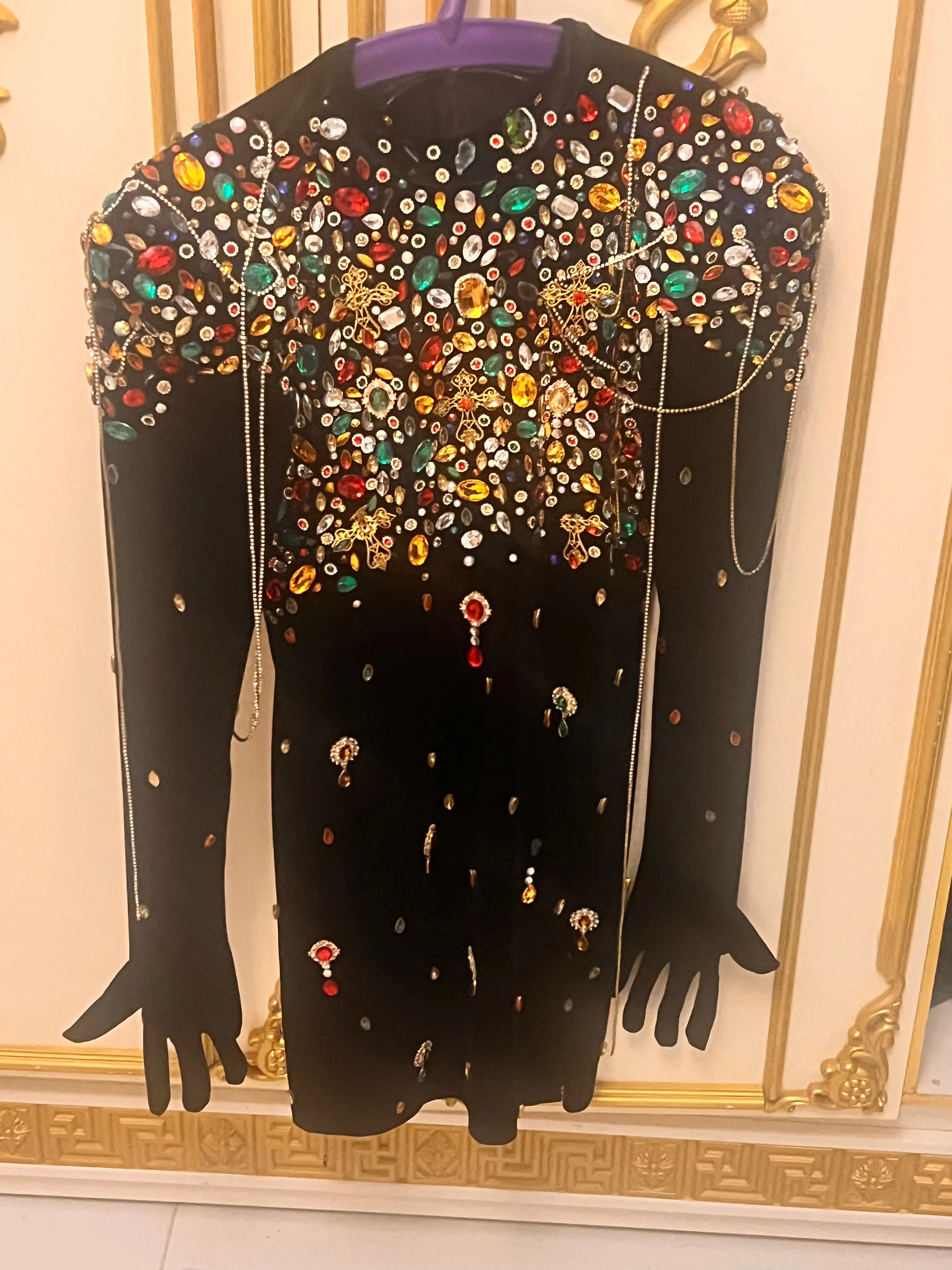 Black Gemstone Dress