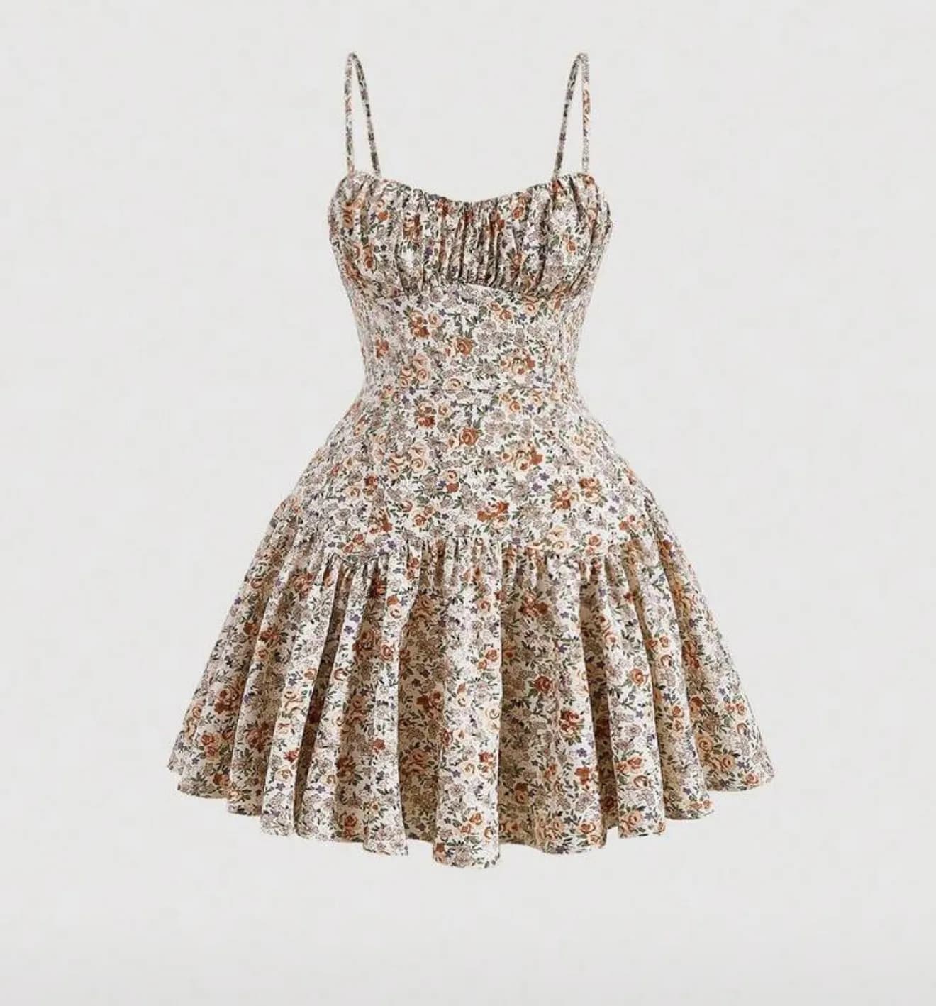 Ruffle Hem Cami Dress