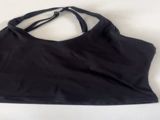 Black basic armless top L 
